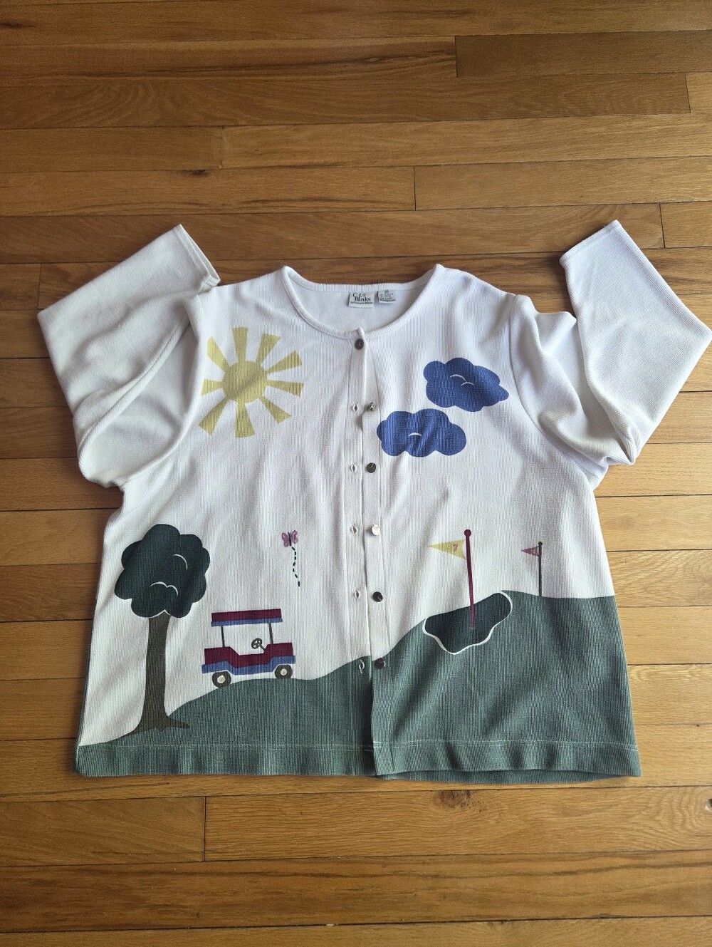 Vintage Christopher & Banks Golf Button-Front Cardigan Size 3X